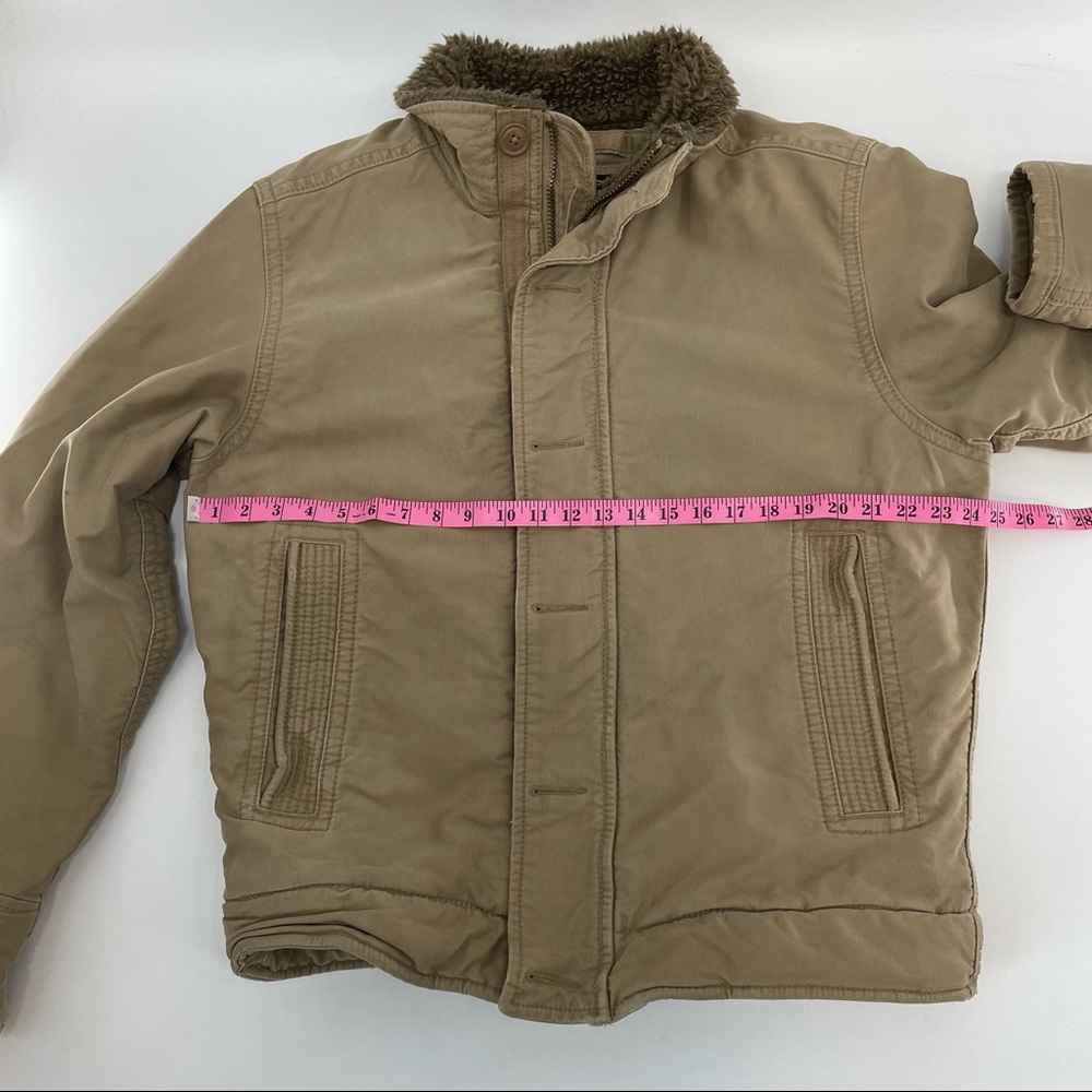 Vintage Abercrombie & Fitch Adirondack Sherpa Lined Work Jacket Coat Mens Medium - Picture 8 of 12